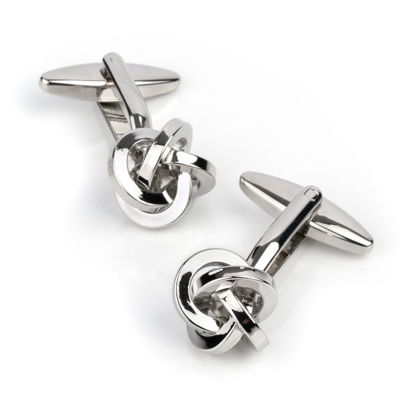 Silver Square Knot Cufflinks Classic & Modern Cufflinks Clinks Australia Silver Square Knot Cufflinks 