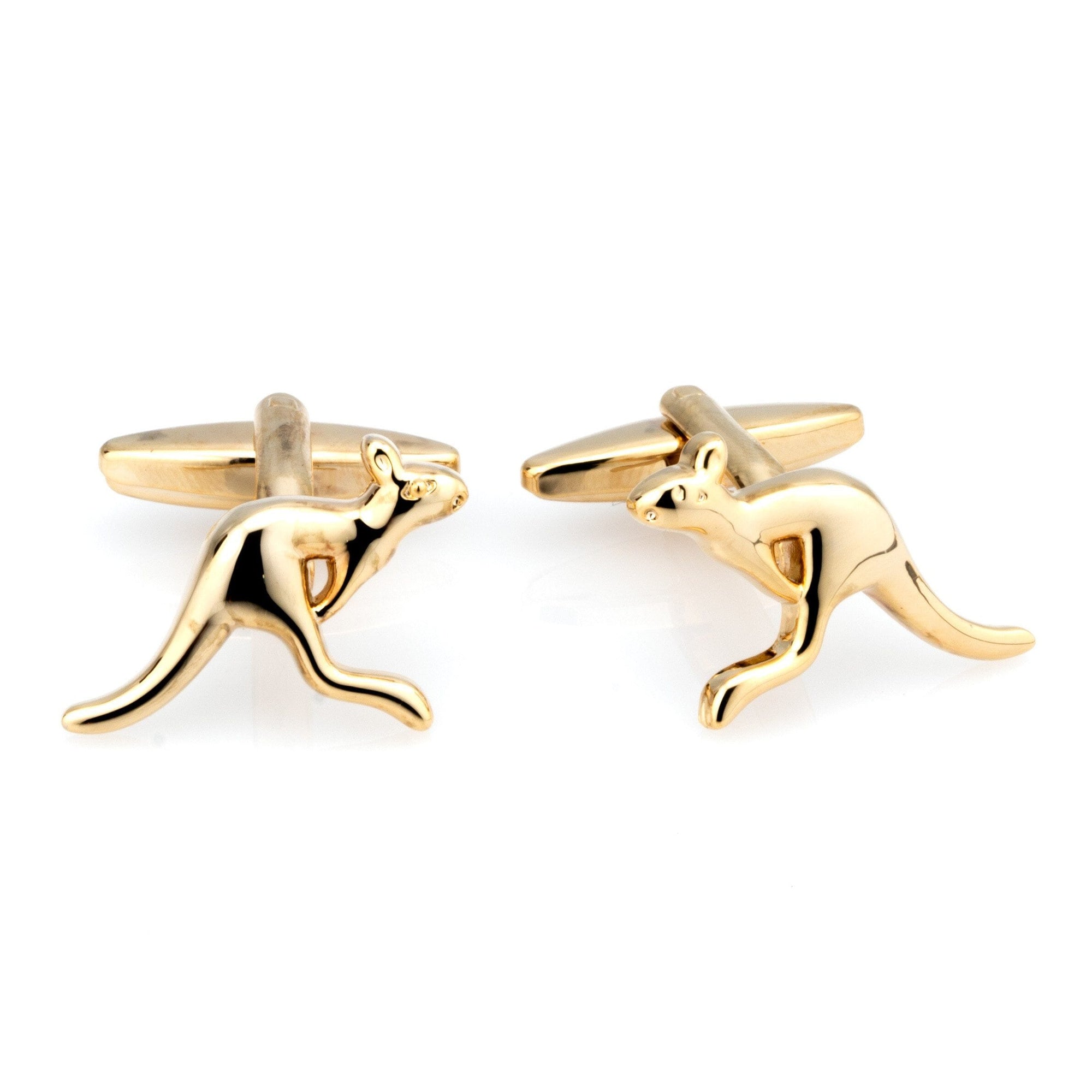 Australian Gold Kangaroo Cufflinks Novelty Cufflinks Clinks Australia Default 