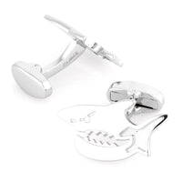 Silver Shark Cufflinks Novelty Cufflinks Clinks Australia