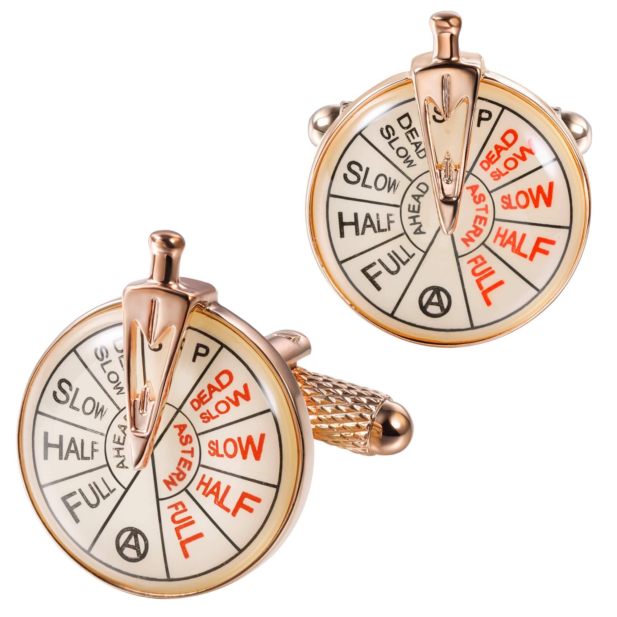 Ships Telegraph in Rose gold cufflinks Classic & Modern Cufflinks Clinks Australia Default 