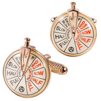 Ships Telegraph in Rose gold cufflinks Classic & Modern Cufflinks Clinks Australia Default