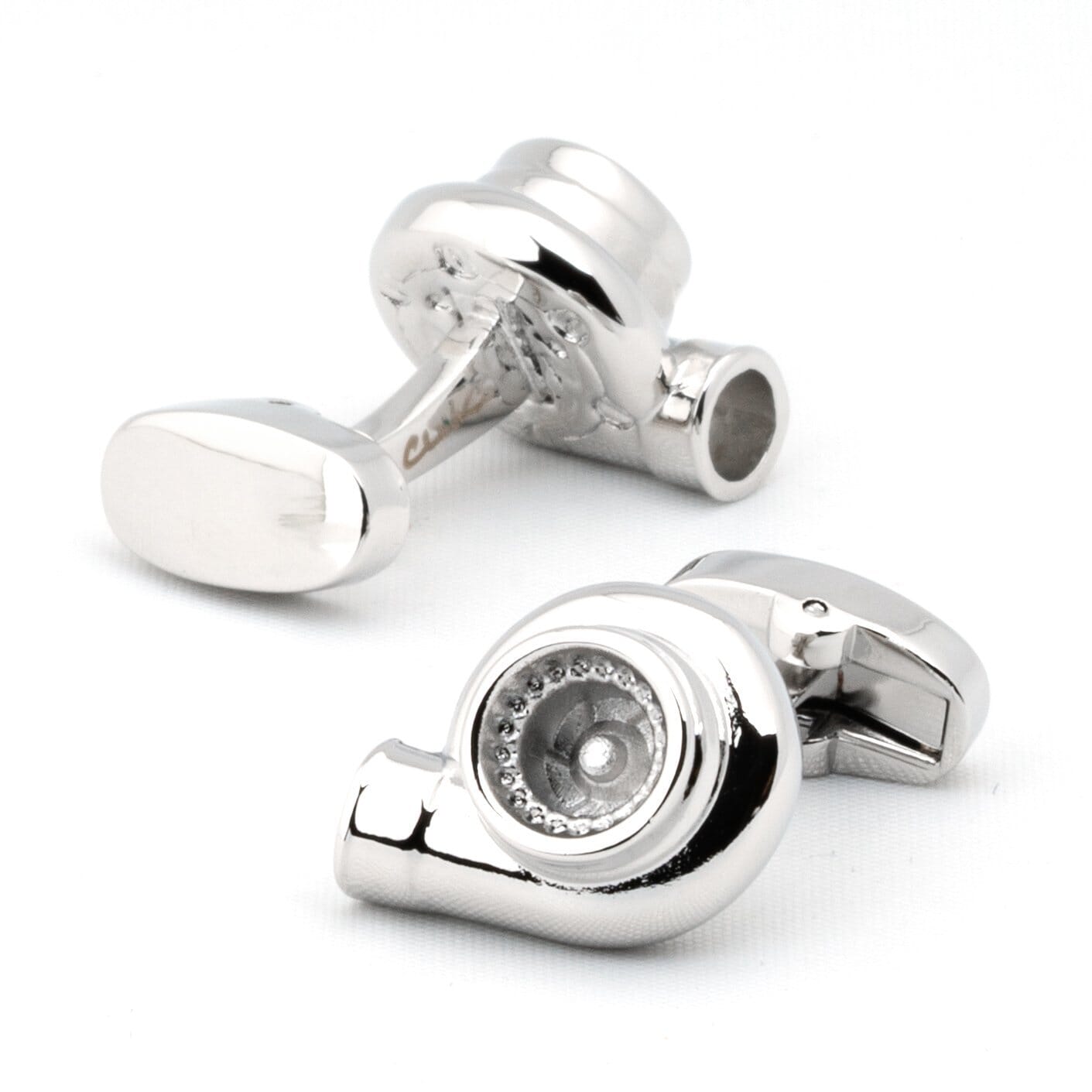 Silver Turbo Cufflinks Novelty Cufflinks Clinks Australia 