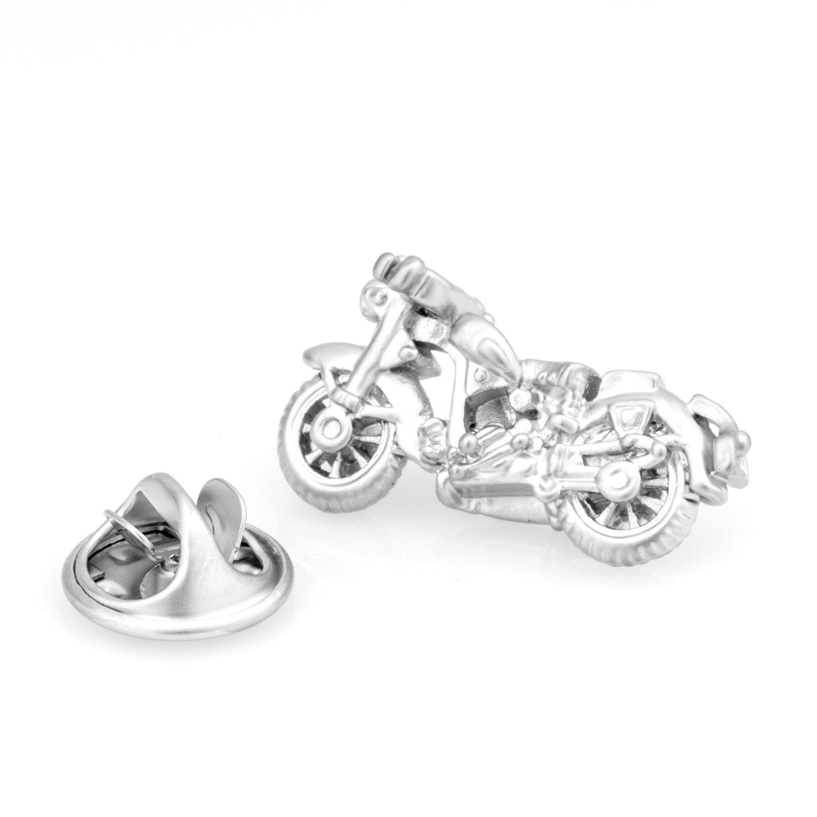Silver Motorbike Lapel Pin Lapel Pin Clinks Default 