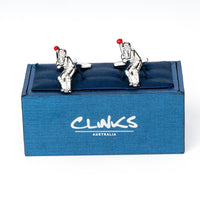 Cricket Batter Cufflinks Novelty Cufflinks Clinks Australia