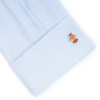 Sunset Orange Cateye Cufflinks Classic & Modern Cufflinks Clinks Australia