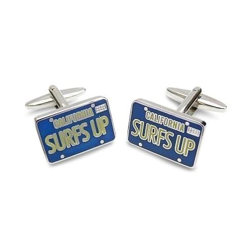 Surfs Up Licence Plate Cufflinks Novelty Cufflinks Clinks Australia 