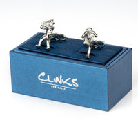 Baseball Pitcher and Batter Cufflinks Novelty Cufflinks Clinks Australia