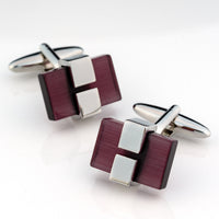 Charcoal Ice Cateye Cufflinks Classic & Modern Cufflinks Clinks Australia Charcoal Ice Cateye Cufflinks