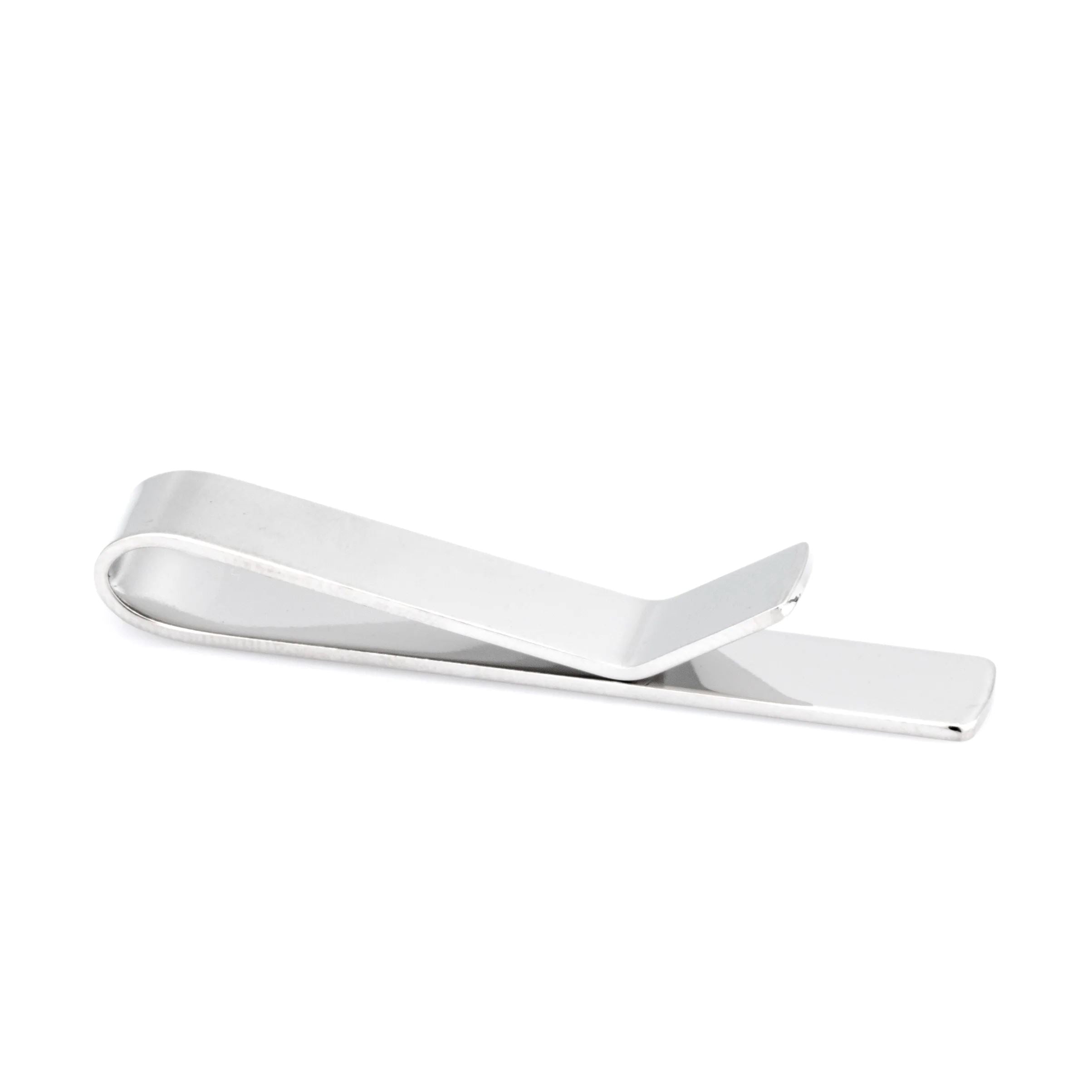 Shiny Silver Tie Bar 55m Tie Clips Clinks 