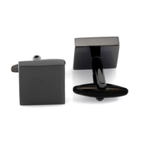 Shiny Black Square Cufflinks Classic & Modern Cufflinks Clinks Australia