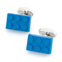 Blue Building Block Cufflinks Novelty Cufflinks Clinks Australia