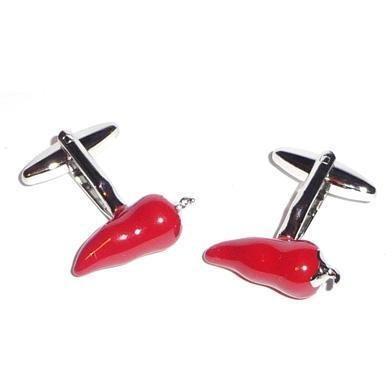 Red Chilli Pepper Cufflinks Novelty Cufflinks Clinks Australia Red Chilli Pepper Cufflinks 