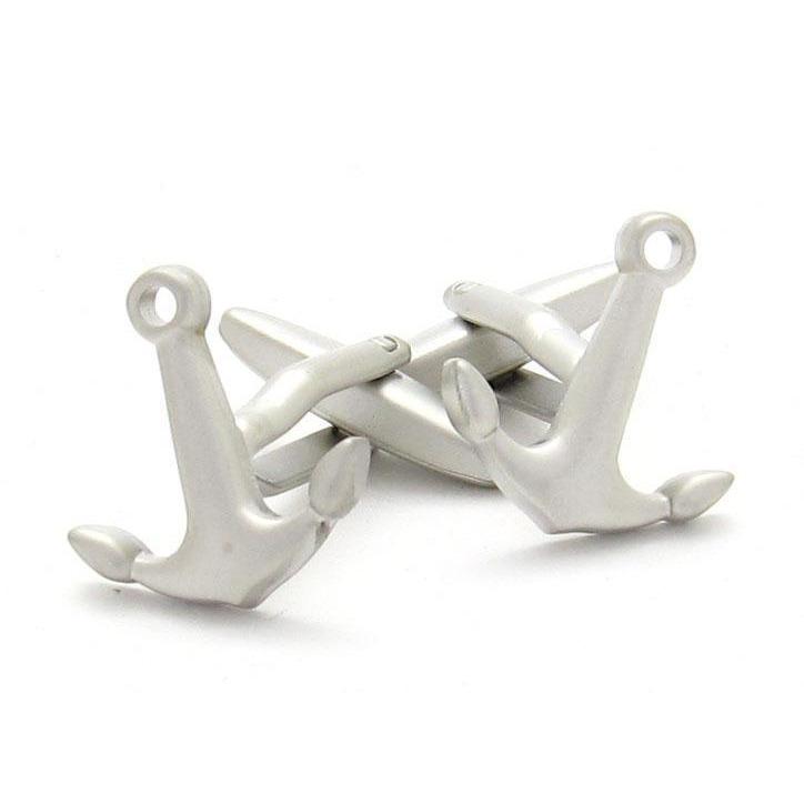 Silver Anchor Cufflinks Novelty Cufflinks Clinks Australia Silver Anchor Cufflinks 
