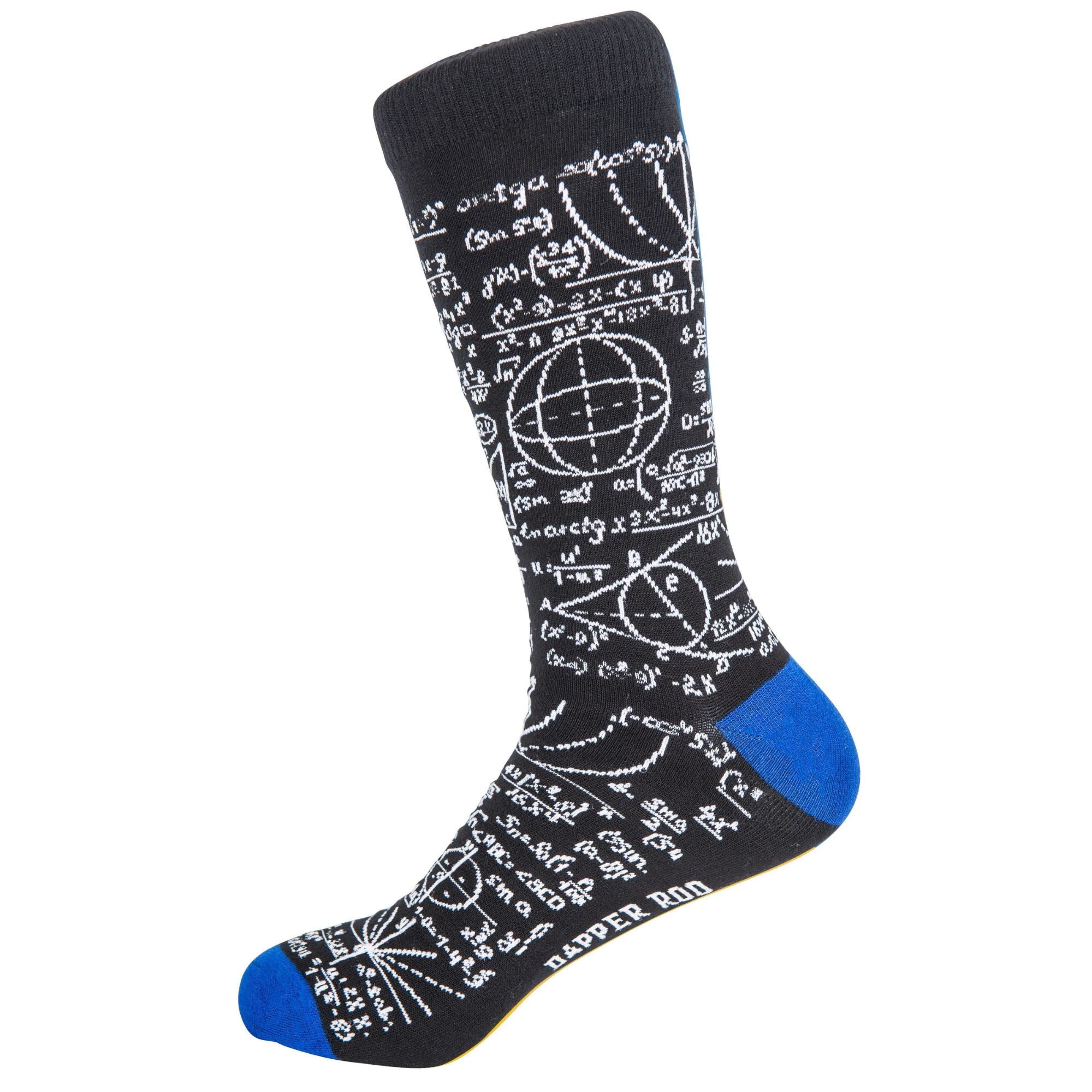 Insane Genius Mathematical Equations Maths Bamboo Socks by Dapper Roo Socks Dapper Roo 