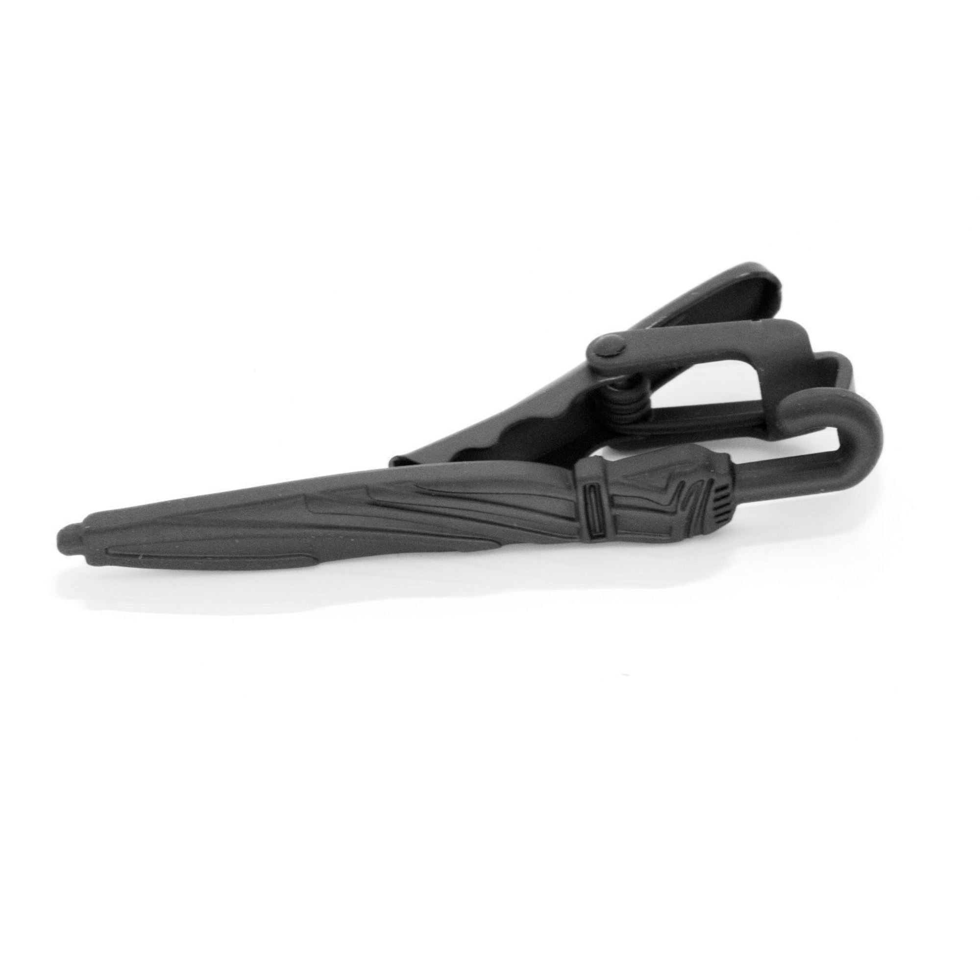 Matte Black Umbrella Tie Clip Tie Clips Clinks 
