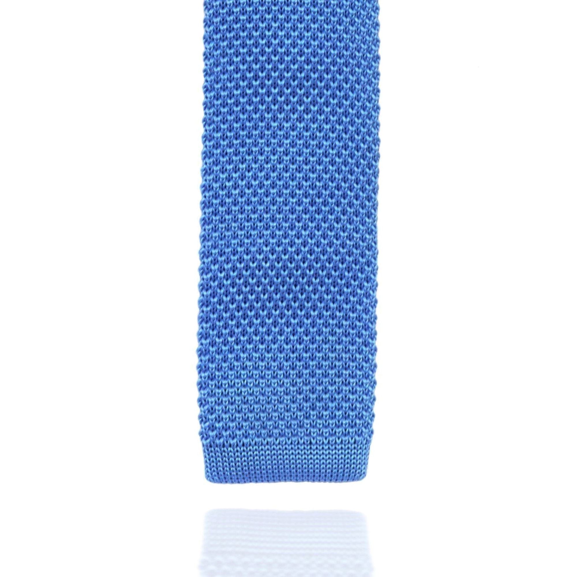Light Blue Knit Tie Ties Cuffed.com.au 