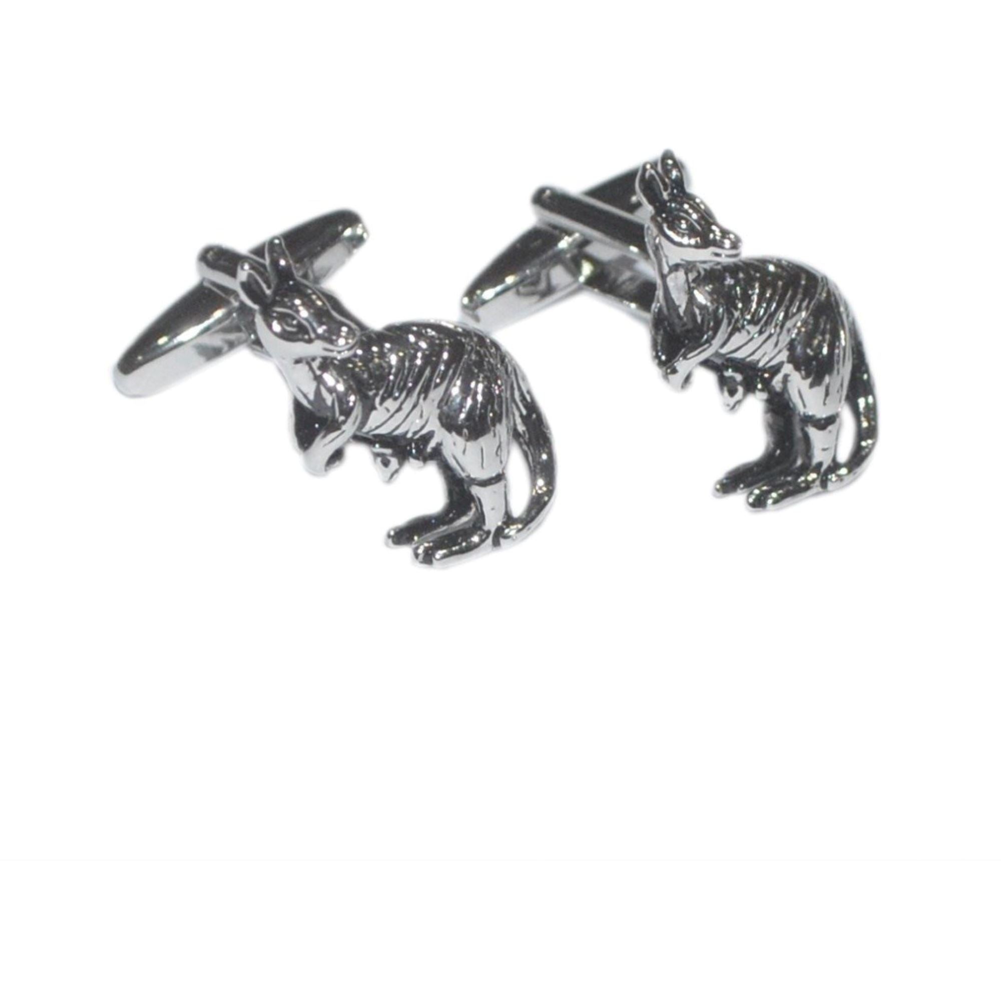 Kangaroo and Joey cufflinks Novelty Cufflinks Clinks Australia Kangaroo and Joey cufflinks 